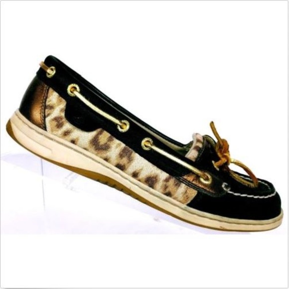 Sperry Shoes - Sperry Top Sider Women's Leopard Print Shoes 8 M